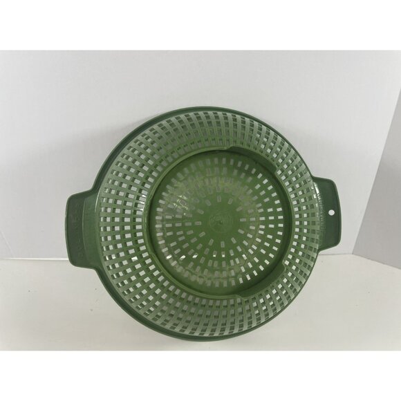 Vintage Villaware Avocado Green Colander Unbreakable Strainer Federal Housewares - Picture 6 of 11
